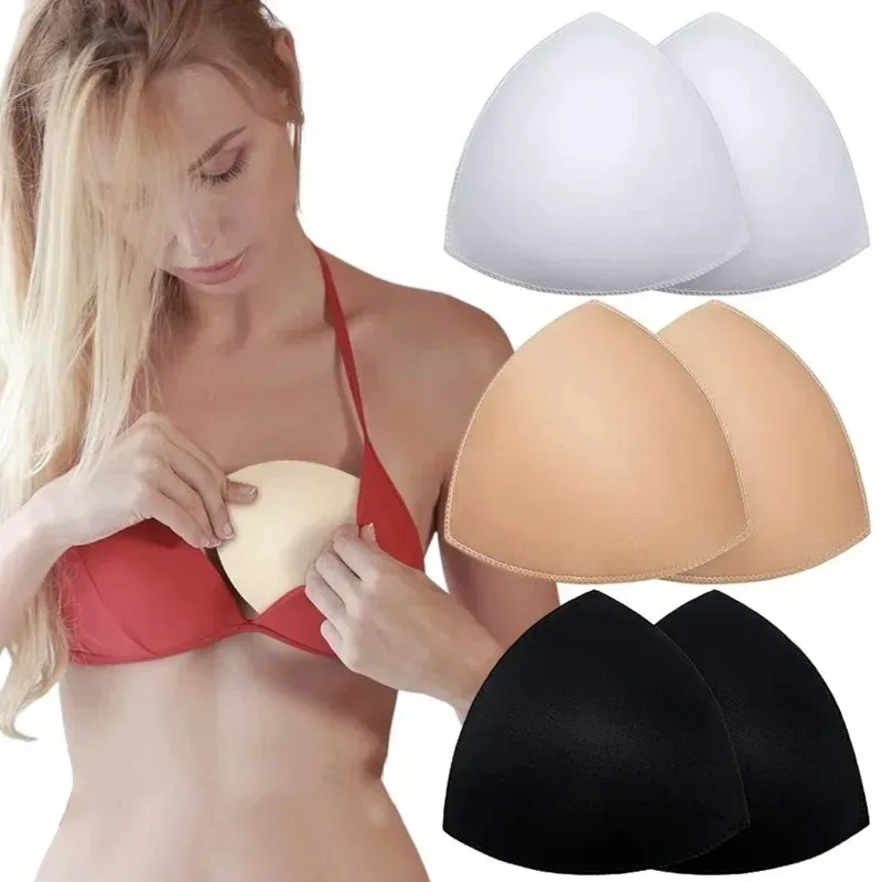 Bra Pad Ventilation Triangle Cups Chest Push Up Insert Foam Pads for Swimsuit Padding Accessories Removeable Enhancer Pad