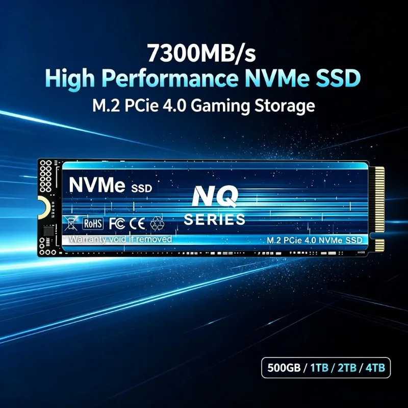 NQ‑Series NVMe 500GB 4TB Internal Solid State Drive Up to 7300MB/s High‑Performance Gaming Storage for Laptop Desktop PC Upgrade