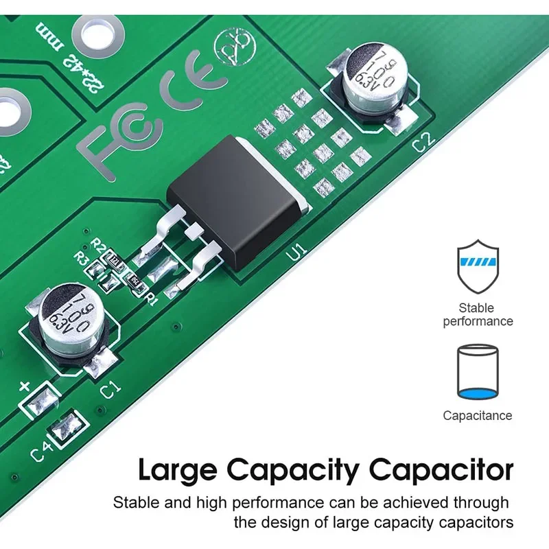 M.2 NGFF to 22-Pin SATA III Card NGFF M.2 to SATA Converter Adapter Based Key B/B + M SSD Super Speed 6Gbps for Laptop Desktop