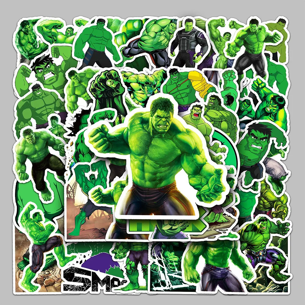 10/30/50PCS Disney Marvel Super Hero Hulk Cartoon Stickers DIY Guitar Laptop Luggage Skateboard Graffiti Decals Fun for Kid Toys