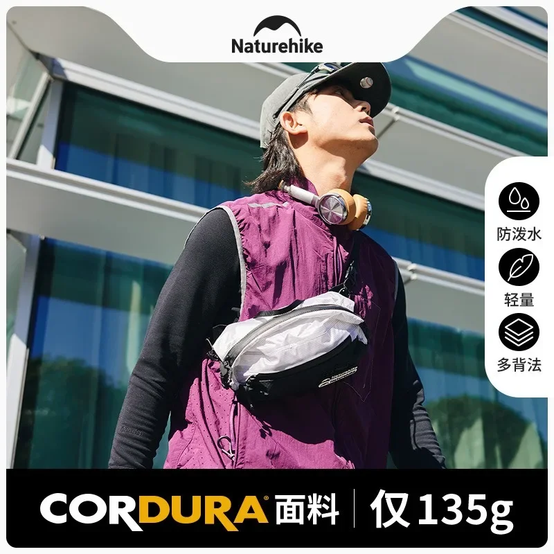 Naturehike-Waterproof Slanted Chest Bag, Outdoor Casual Shoulder Bag, Crossbody Bag, Portable Waist Bag, CNK2300BB013, 5L