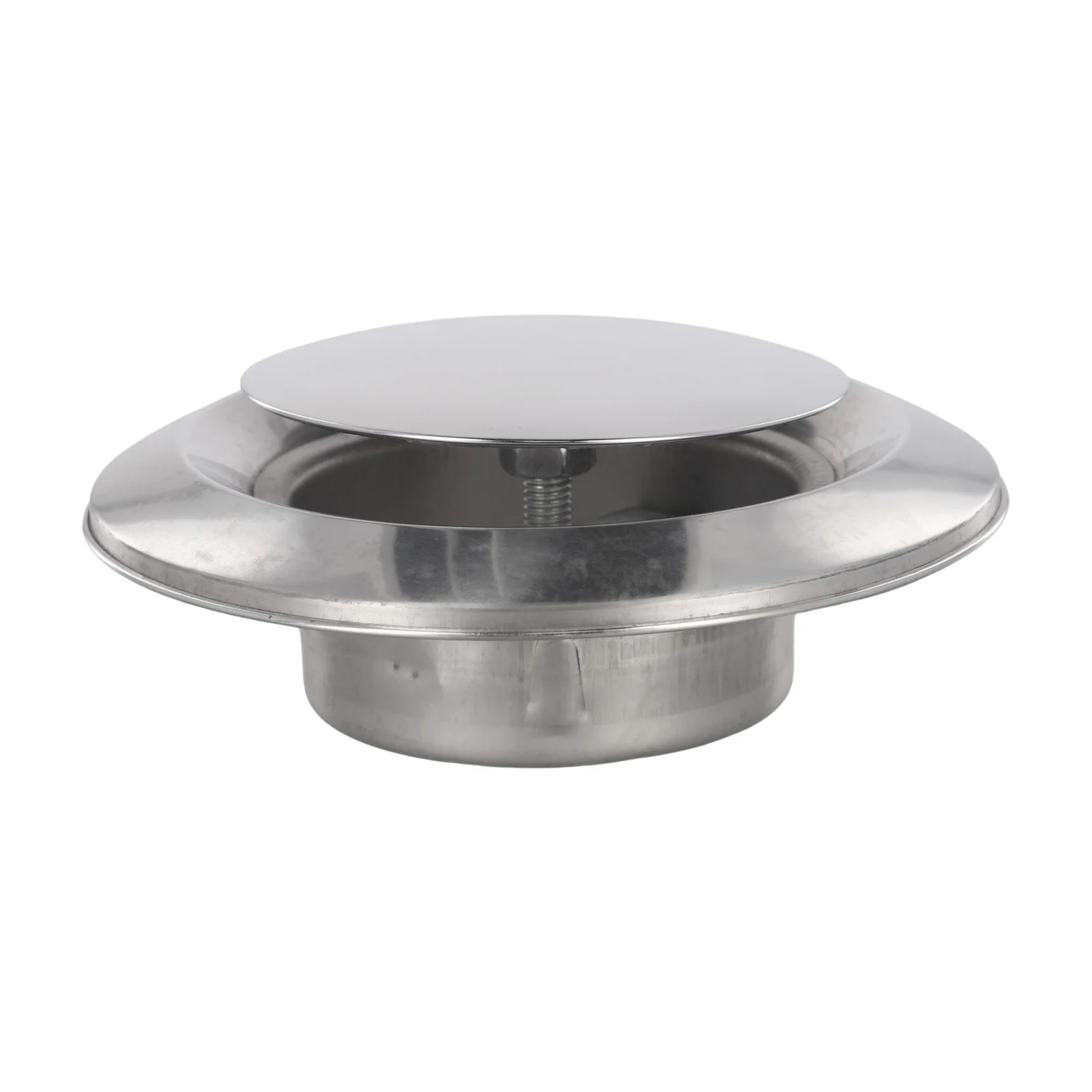 1pc 4/6 "de aço inoxidável teto ventilação de ar fornecimento redondo extrator de escape de metal válvula de disco de dupla função para banheiros cozinhas