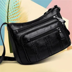 Designer Brand Handbags Women Crossbody Bag Soft Pu Leather Shoulder Bag Good Quality Messenger Bag Small Size Purse Ladies Tote