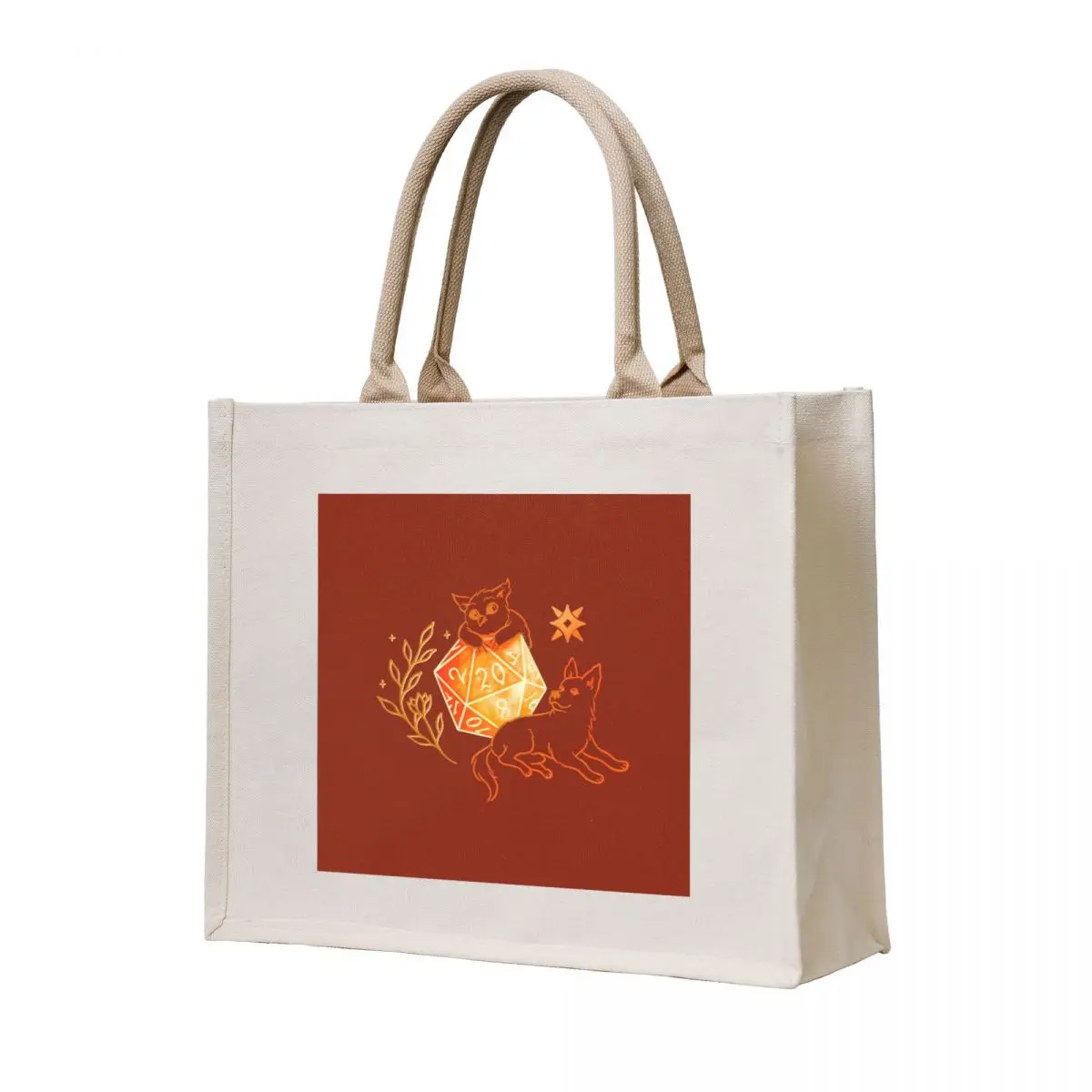 

Scratch and Owlbear 1d20 Tote Bag tote bags aesthetic Shopper bag shopping bag personalized tote