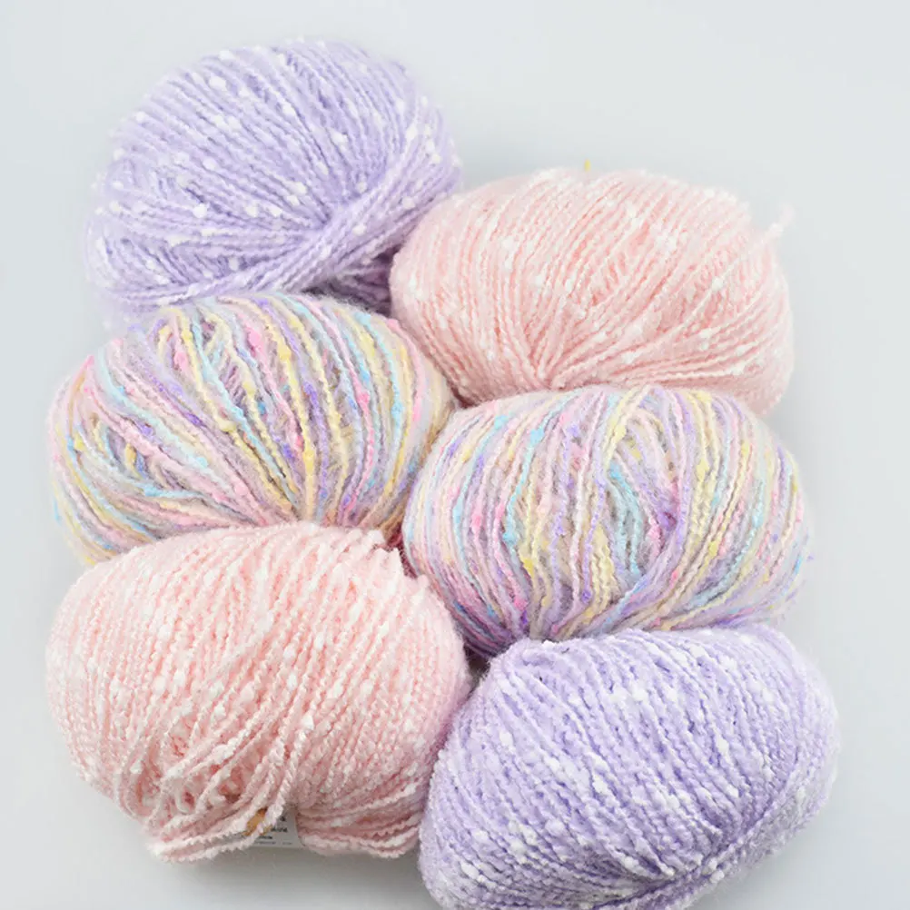 6 لفة الطفل غزل القطن غزل الحياكة اليدوية لينة سميكة دائم للسترات القبعات والأوشحة شالات الكروشيه DIY مختلط اللون #3