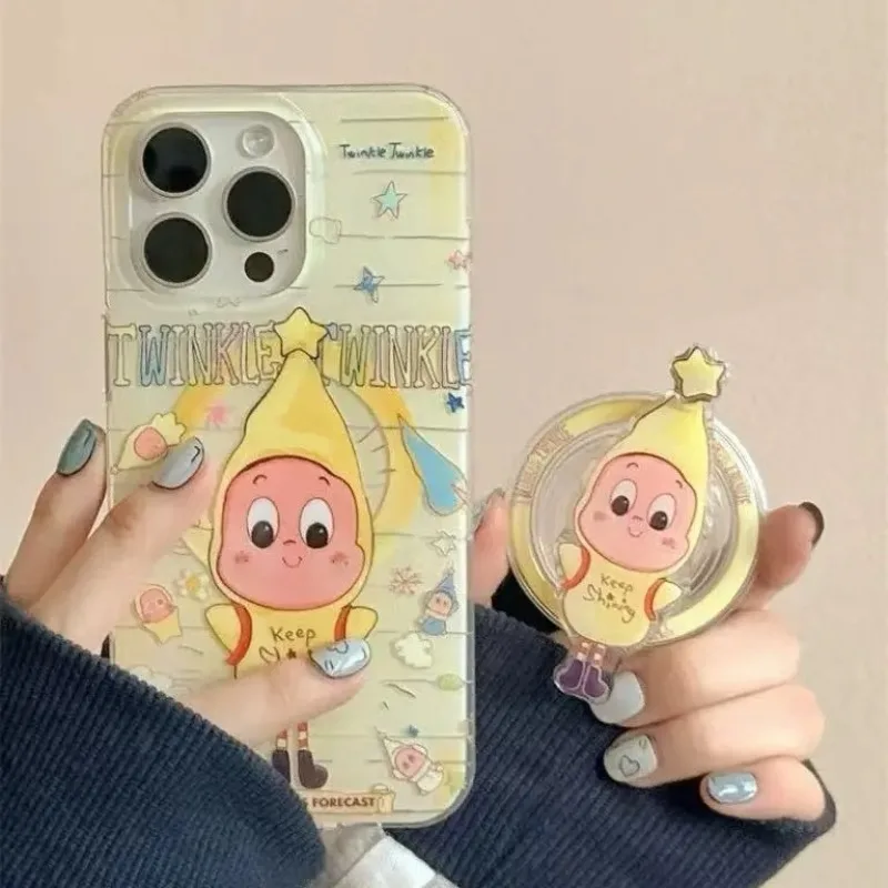 

NEW Kawaii Twinkle Star Magnetic Phone Case For iPhone17 17AIR 17PROMAX 16 Pro 14 13MINI 15Pro 12MINI 12 11 XS Magnetic Holde