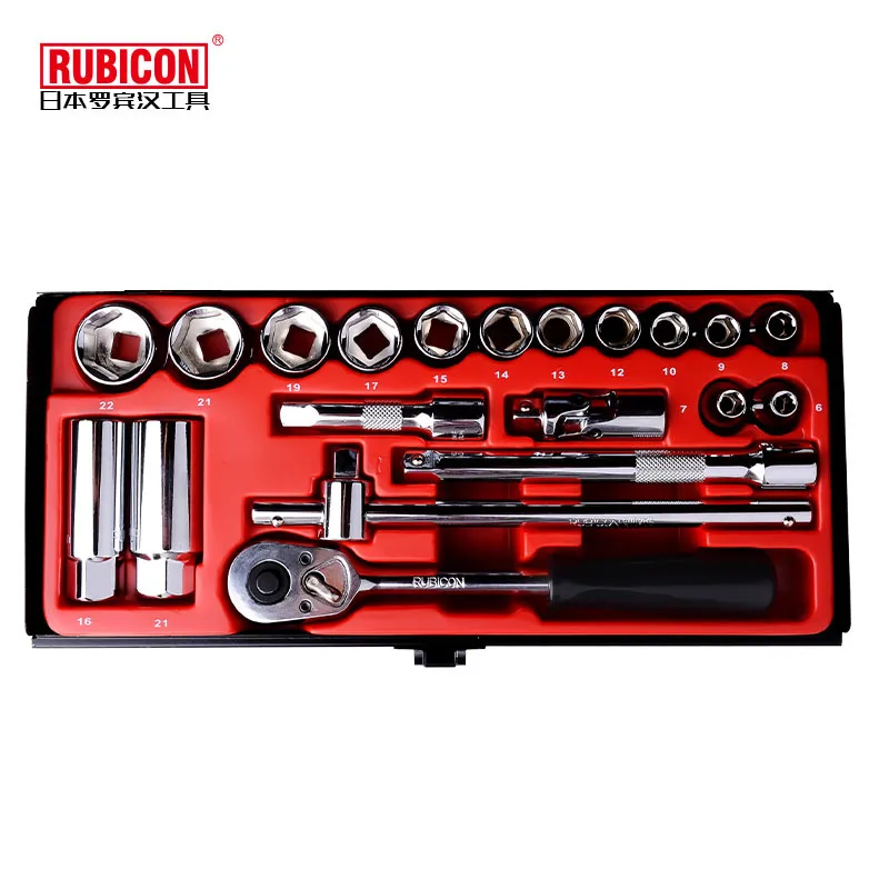 مجموعة أدوات مقبس روبن هود روبيكون 3/8 مجموعة مقبس سداسي مترية 20 RSS-020