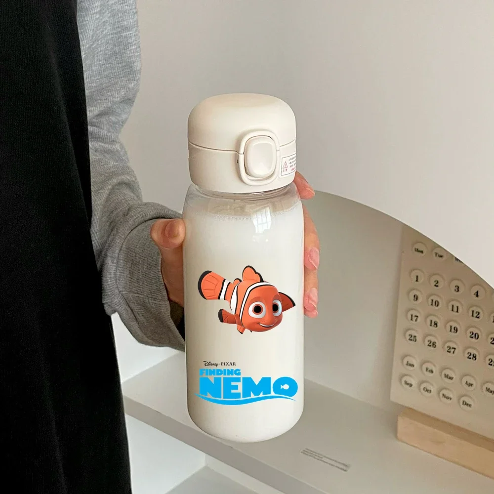 ขวดน้ำ 600 มล. แก้วหลอดน่ารัก ลายหาดูร์ นีโม่ สำหรับเด็ก พกพาสะดวก ป้องกันการรั่วซึม เหมาะสำหรับกิจกรรมกลางแจ้ง แคมป์ปิ้ง ท่องเที่ยว และกีฬา