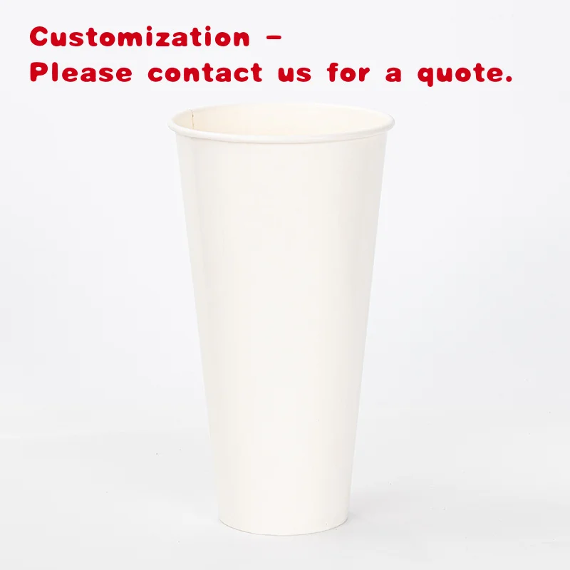 custom.LOKYO 44oz White Paper Cup Single Wall 1.3L/Cold Drink Sodas Vaso Big Size Desechables C