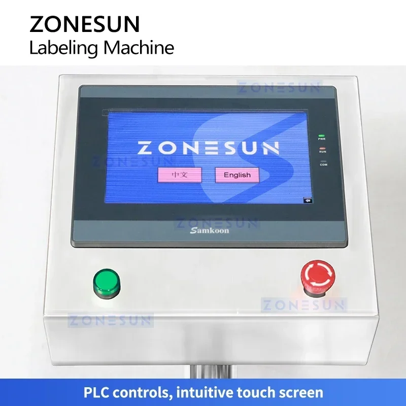 ZONESUN ZS-TB160H Automatic Tube Labeling Machine Empty Tube Label Applicator Unsealed Tube Labeler Packaging System