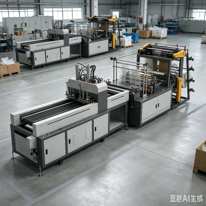 New High-Speed 200pcs/Min T-Shirt Bag Making Machine PLC Core Components for Manufacturing Plant for Plastic Bag Forming