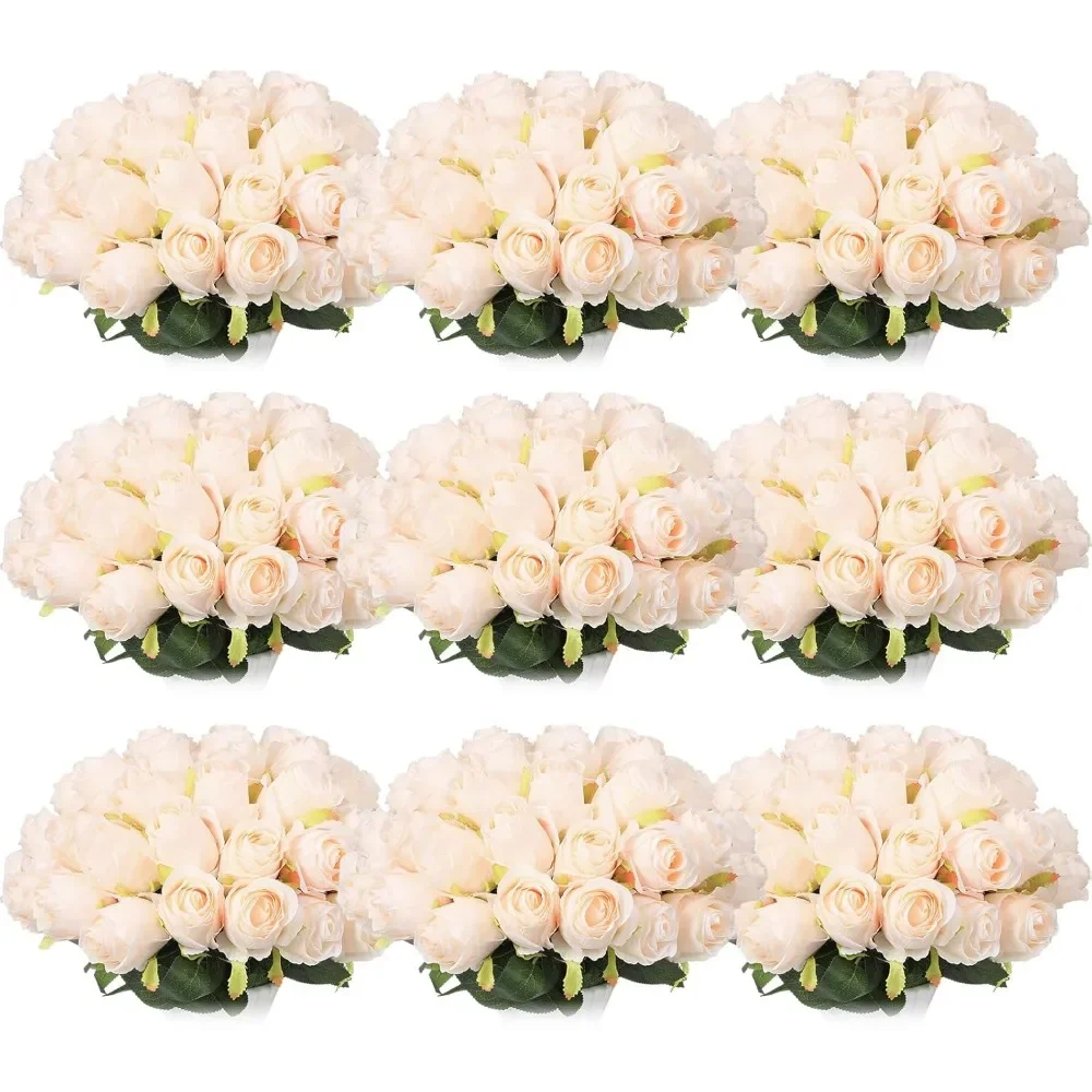 Long Stem Realistic Fake Silk Roses Bouquet,100 Pieces Artificial Roses Flowers bulk,for Table Centerpiece Vases Wedding Party