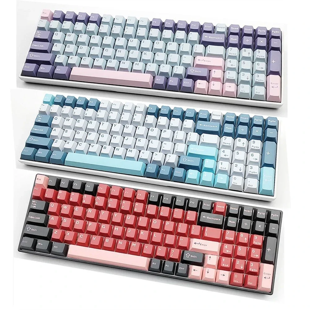 Keycaps  for Mechanical keyboard 60 70 80 90 104 MX Gateron Panda Kailh Switch 125Keys Key Cap