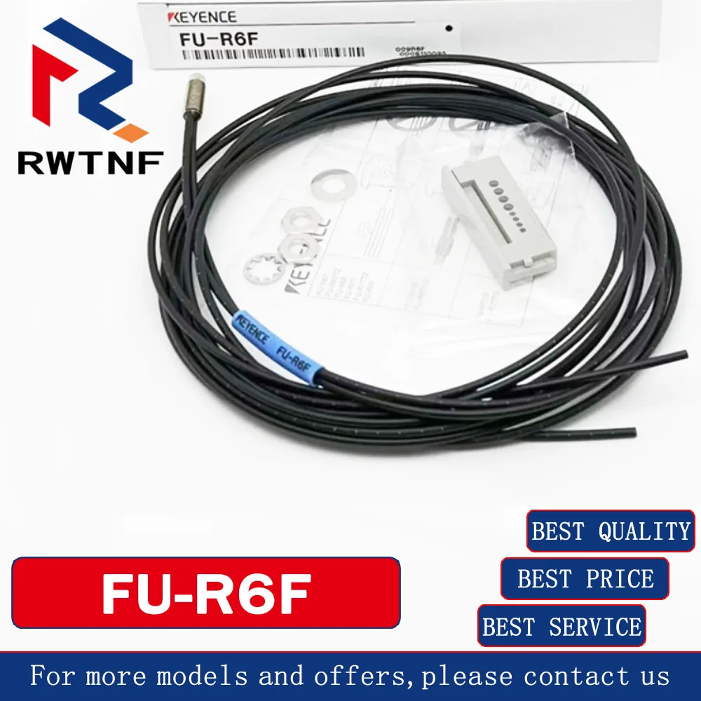 FU-R6F New Genuine KEYENCE Reflective type thread M6 optical fiber sensor，warehouse stock