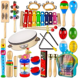 Carl orff Baby Percussion Instrument Education Creative Development Wooden Music Hand Kids Learning Montessori Toys Gift New