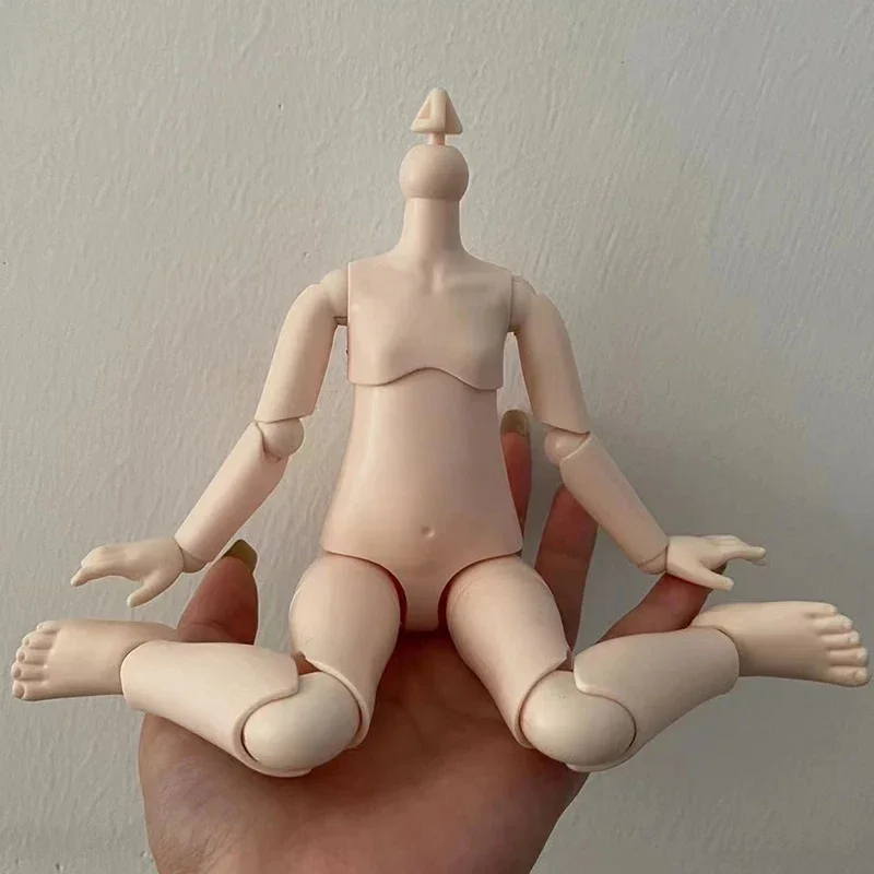 Muñeca Bjd de cuerpo articulado mecánico para niños y niñas, muñeco de 30cm, piel blanca/desnuda, práctica de maquillaje, juguete de regalo, 1/6