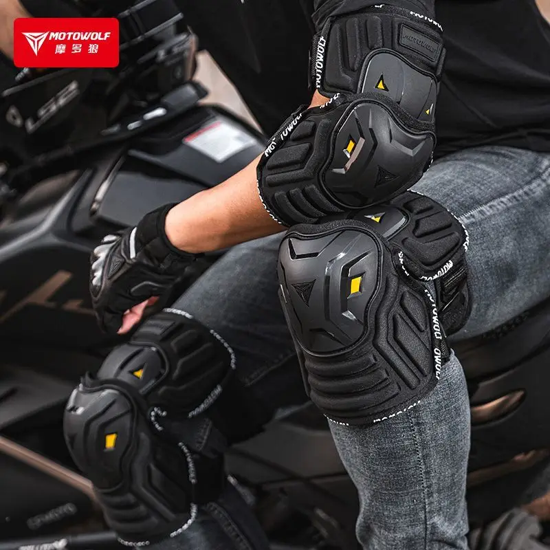 

Мотоциклетный наколенник, защита локтя, комбинированный наколенник, оборудование для спорта на открытом воздухе, наколенник для мотокросса, вентилируемый, четыре сезона