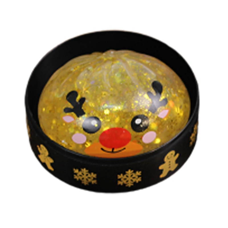 2026 Weihnachtsthemen-Quetschball: Niedlicher Brötchen-Squishy mit langsamem Rückstand zur Stresslinderung, Weihnachtsfigur, Geschenk – Detail 1