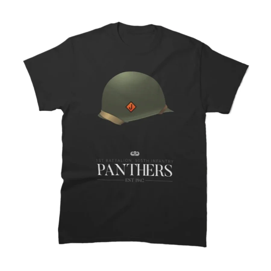 1st Battalion, 505th Infantry Regiment - Panthers T-Shirt 100% Cotton O-Neck Summer Short Sleeve Casual Mens T-shirt Size S-3XL