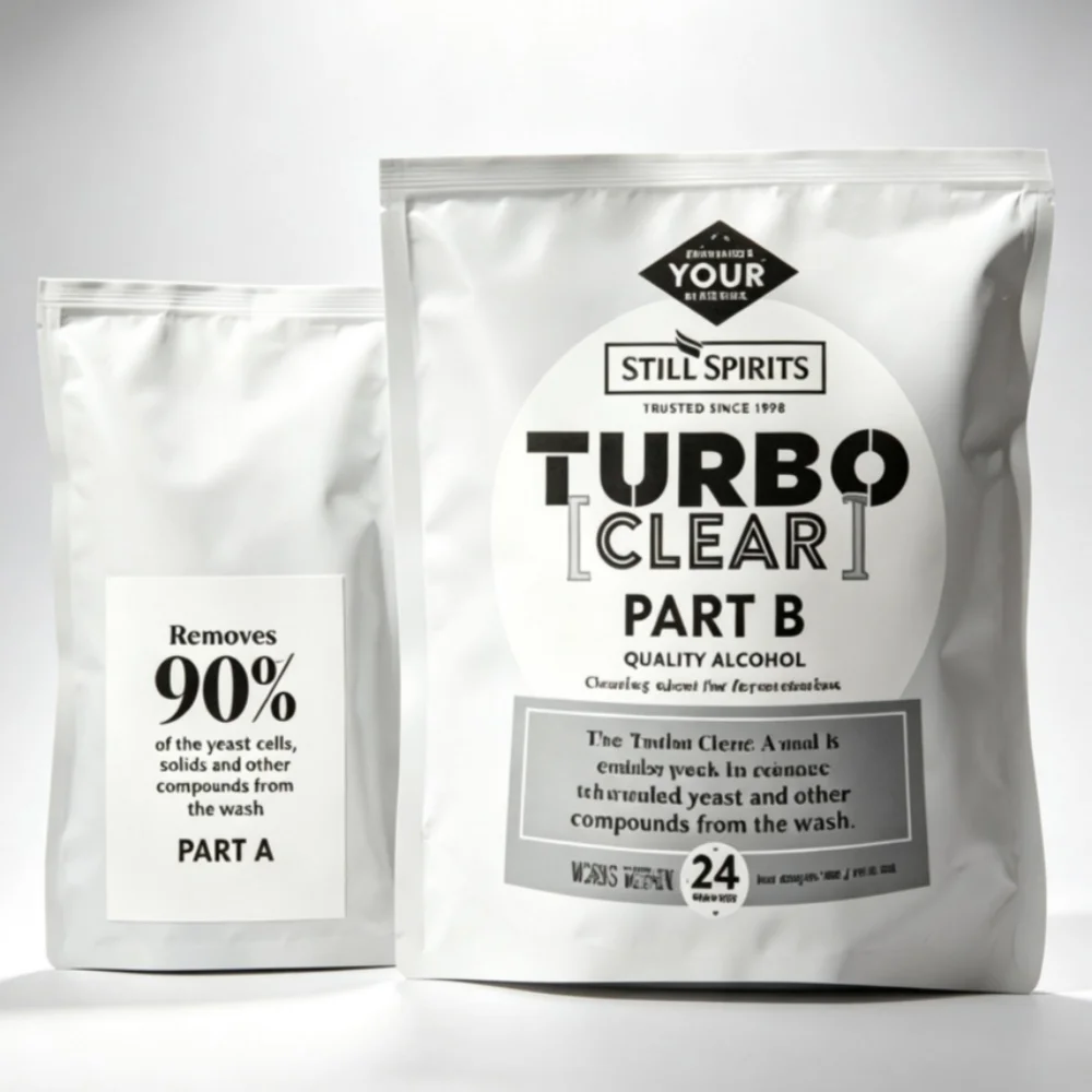Still Spirits Turbo Clear 130g Finings Agent for Distilling Alcohol Efficient Wine Clear Powder for Home Brewing Clarification