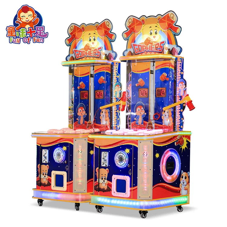 Whack-a-mole Indoor Game Center 2 Players Hitting Mouse Arcade Machine for Sale
