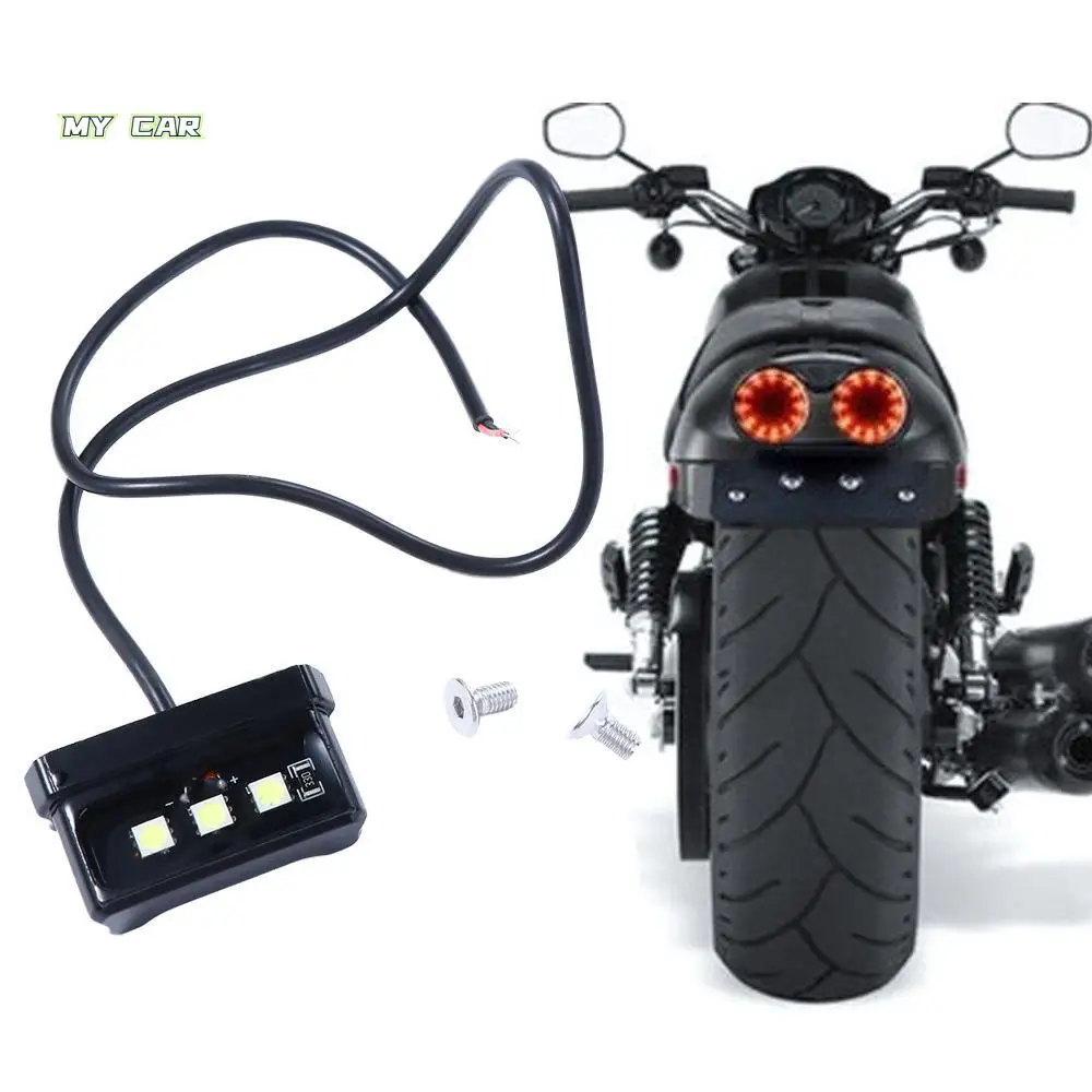 

Aluminum Universal Lighting Motorcycle Accessories Fender Mount Tail Light Decorative Lamp License Plate Light LED Light