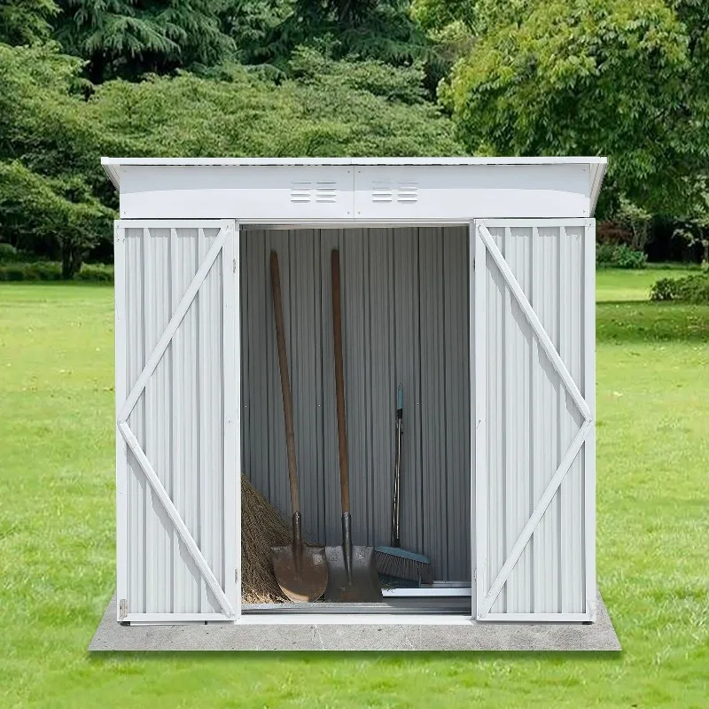 Outdoor Simple Utility Room for Tool and Garden Mobile Activity House Use Durable Steel Material