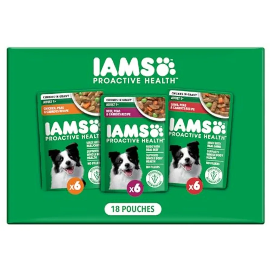 Proactive Health Adult Wet Dog Food Variety Pack, 3.5 oz. Pouch, 18 Count