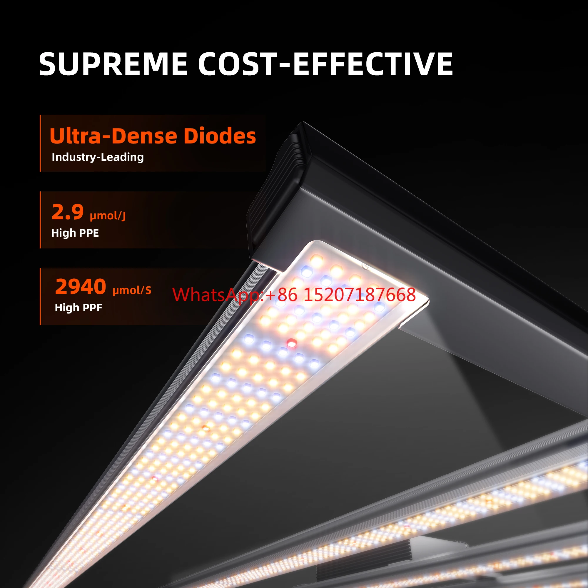 

US EU Stock 1000w Led Grow Light Commercial LED Growing Lamp 2.9 Umol/J for Vertical Farming G1000W