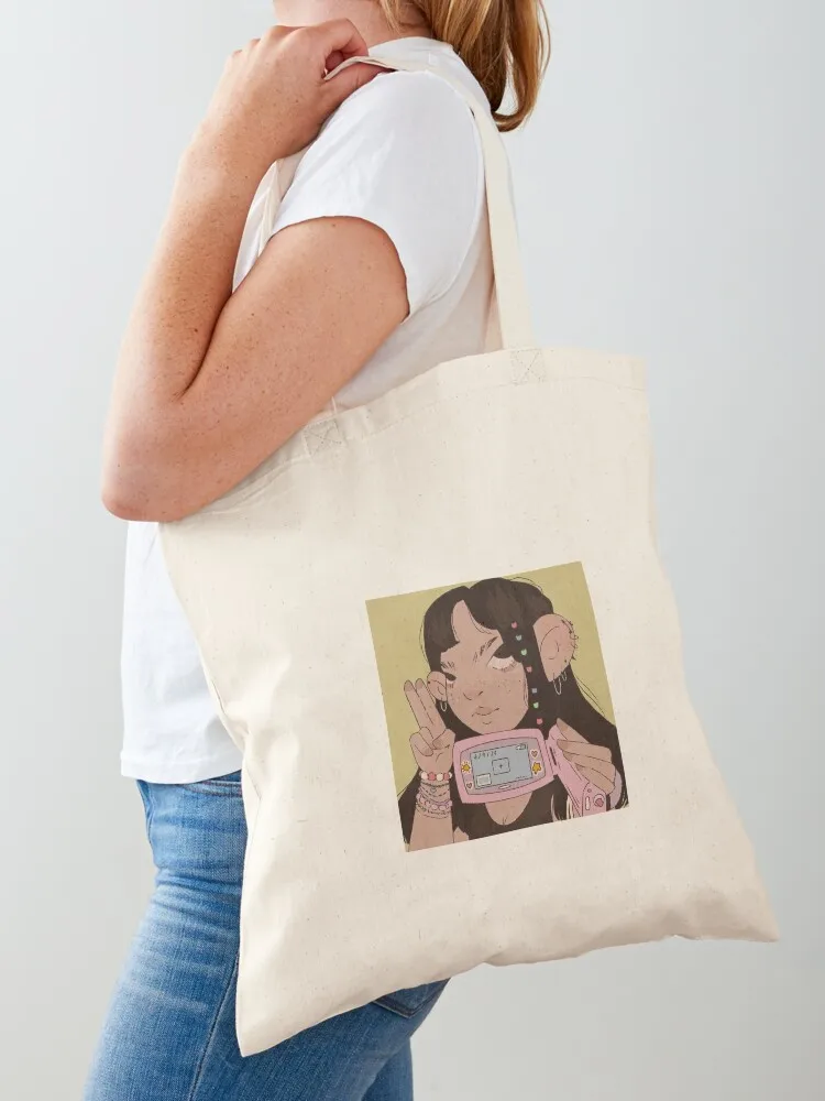 

video-cam girl Tote Bag shopper bags for women hand bags Women's tote bag