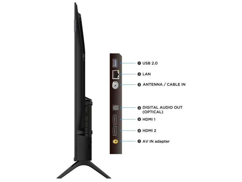 تلفزيون ذكي 40 بوصة TCL Full HD QLED 40S5K Google TV 2 HDMI #6
