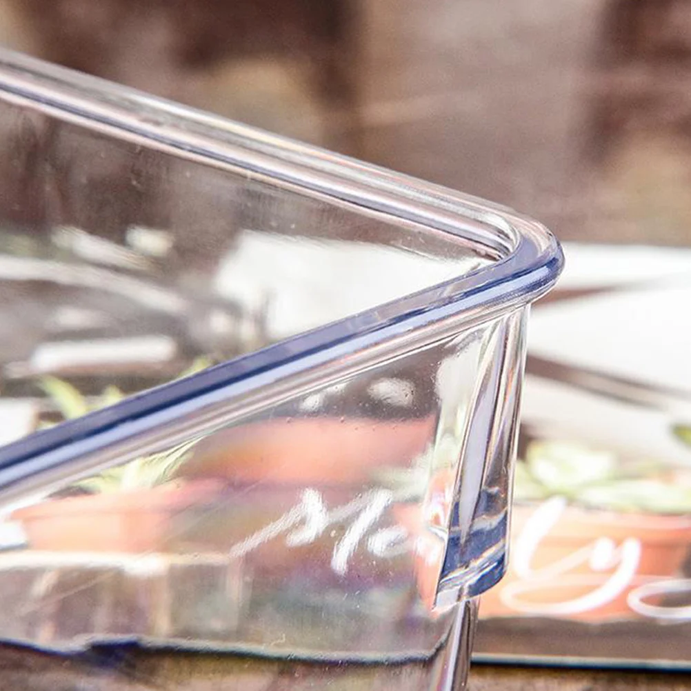 

6Pcs Clear Plastic Drawer Organizer Set Transparent Trays for Organizing Cosmetics Utensils and Desk Accessories Drawer