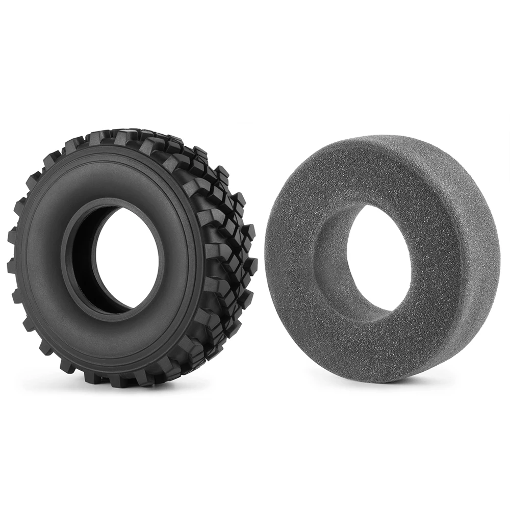 AXSPEED 2.2inch Rubber Tyres Rock Terrain Truck Tires Foam Insert for 1/10 Axial Wraith SCX10 Capra RBX10 TRX6 D90 D110 Parts