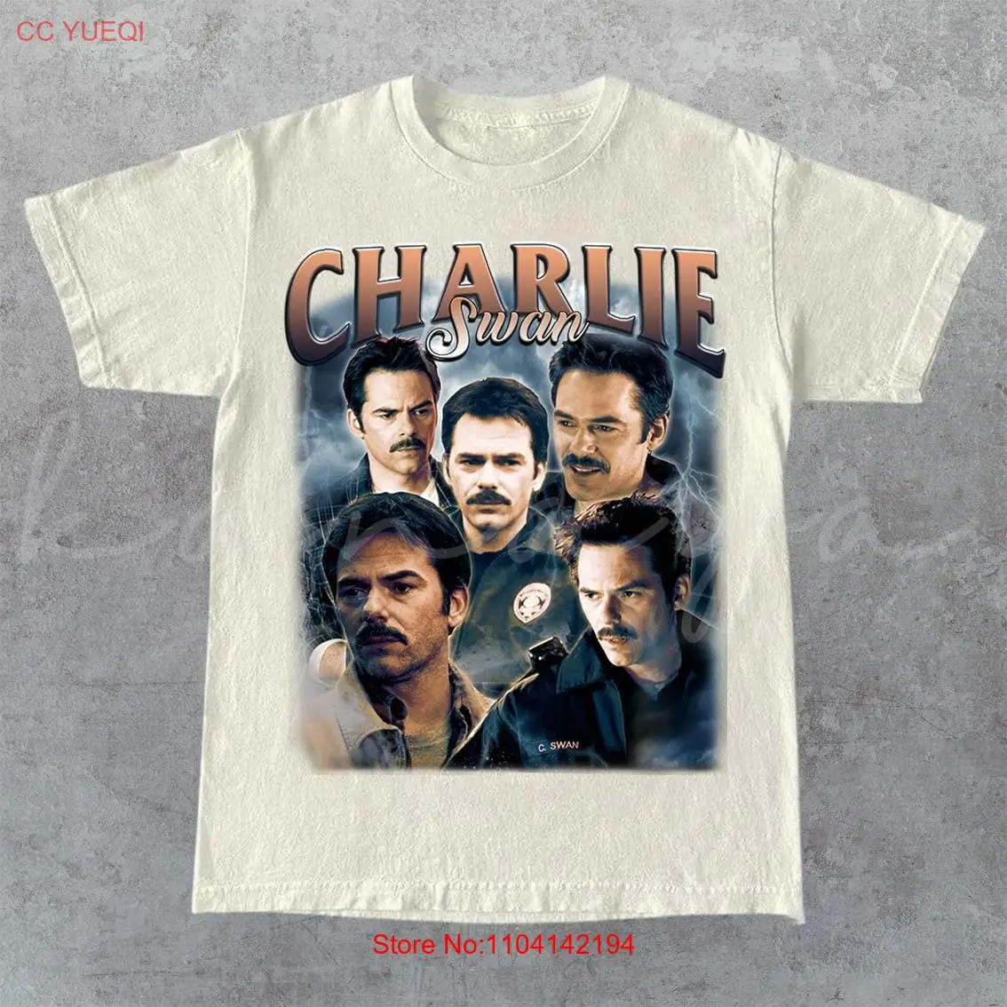 Vintage Charlie Swan 90's shirt Billy Burke Fan Made T Team KN01S long or short sleeves