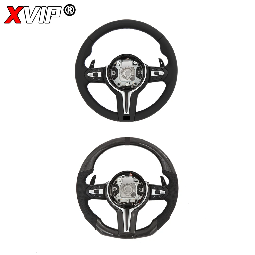 XVIP Carbon Steering Wheel Cover For BMW F80 F82 F87 F12 F13 F86 F33 M2 M3 M4 M5 M6 F85 X6 F30 E46 E70 E71 E72 E88 M3/M6 Style