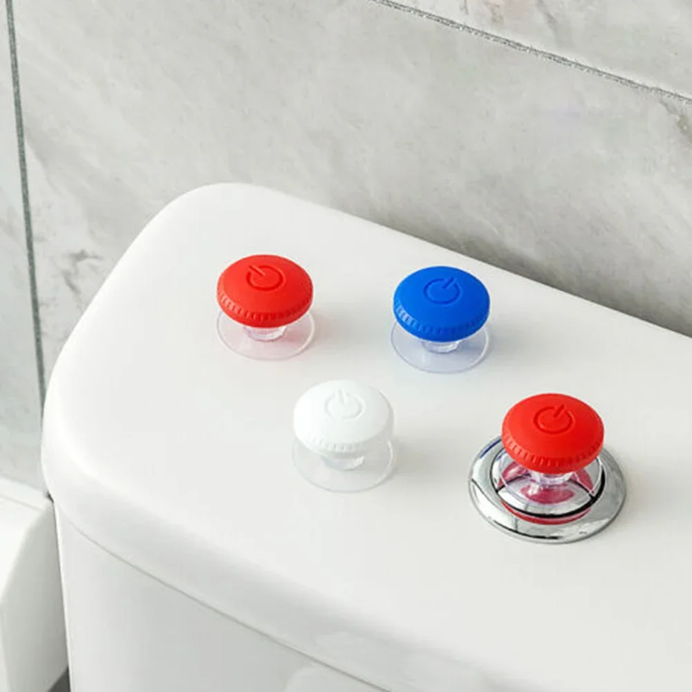 6 PCS Toilet Flush Button Tools Round Toilet Tank Button Aid Top Push Button For Flusher Toilet Bathroom Water Tank Push Switch