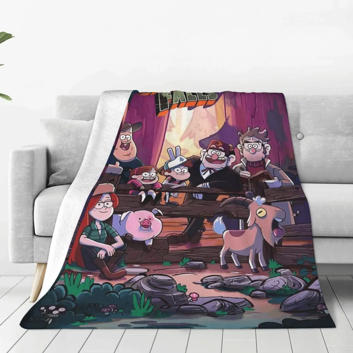 Gravitys Falls Blankets Soft Warm Flannel Throw Blanket Bedding for Bed Living room Picnic Travel Home Sofa