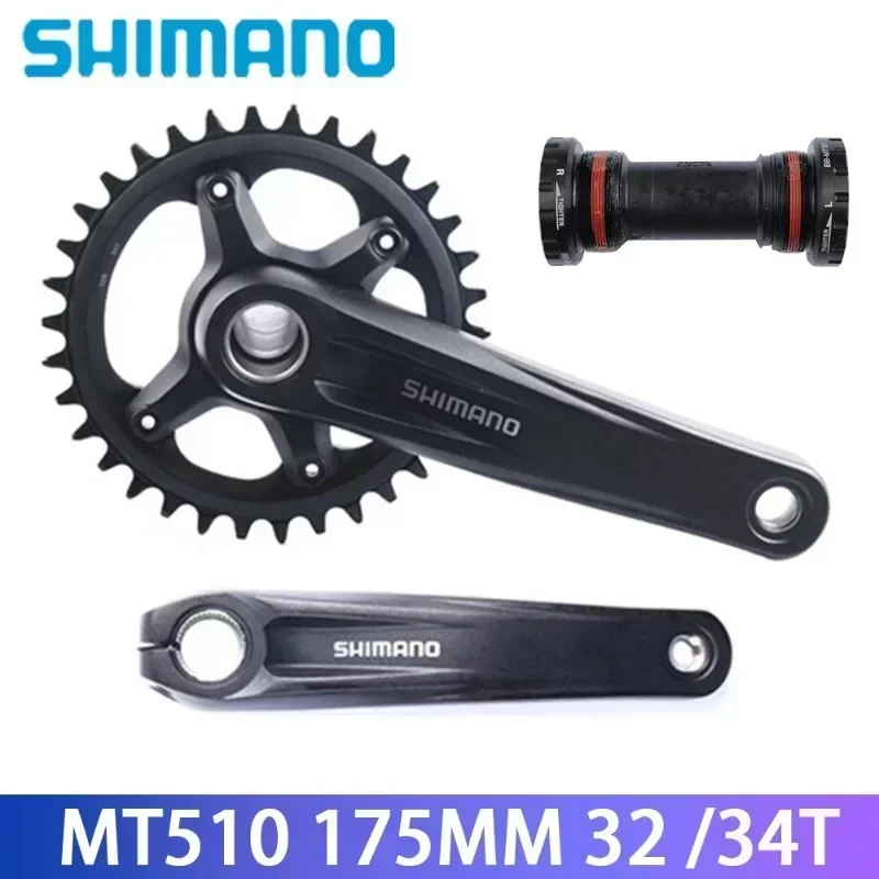 

Shimano Deore M6100 Series FC-MT510 Шатуны 12s 170 мм/175 мм 32T/34T Звездочка для MTB горного велосипеда Оригинальные детали Shimano