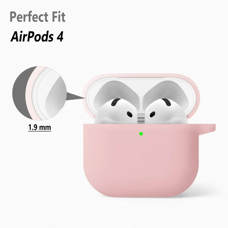 Silikonkapseln 4, Schutzhülle mit Karabiner (Rosa)