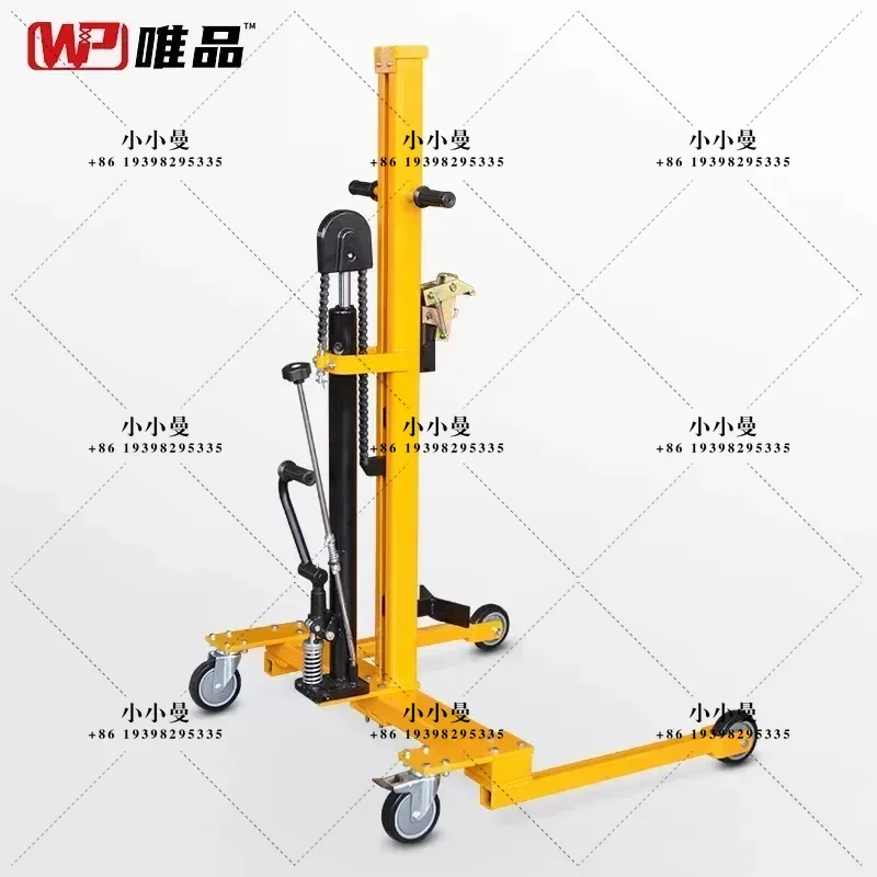 Portable Hydraulic Drum Truck Manual Oil Barrel Lifting Cart Heavy Duty Loading Unloading Dolly Warehouse Logistics Handling