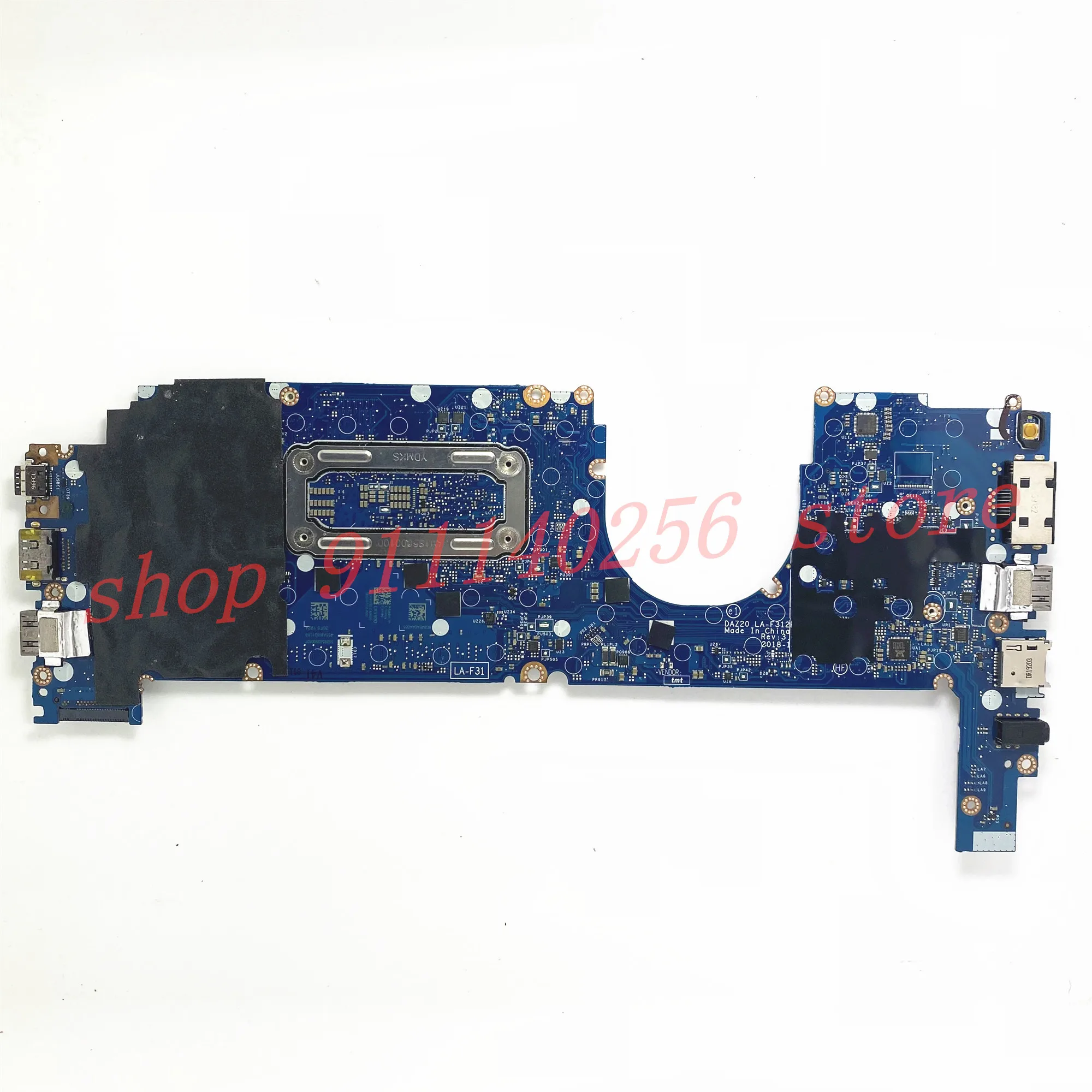 CN-0XY80D 0XY80D XY80D Mainboard For Dell 7290 7390 Laptop Motherboard DAZ20 LA-F312P With SR3L9 I5-8350U CPU 100%Full Tested OK