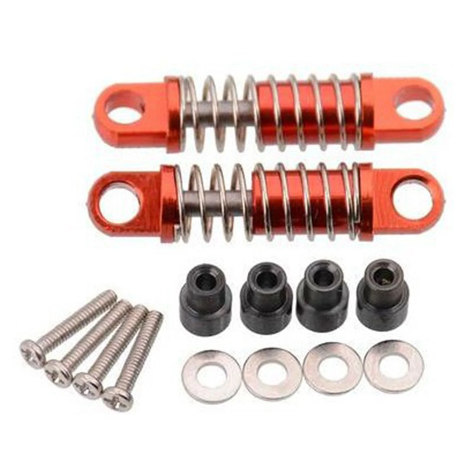 ABXE-2 Set Full Set Upgrade Parts Shock Absorber For Wltoys 1/28 K969 K979 K989 K999 P929 P939 Rc Car Parts - Blue & Red