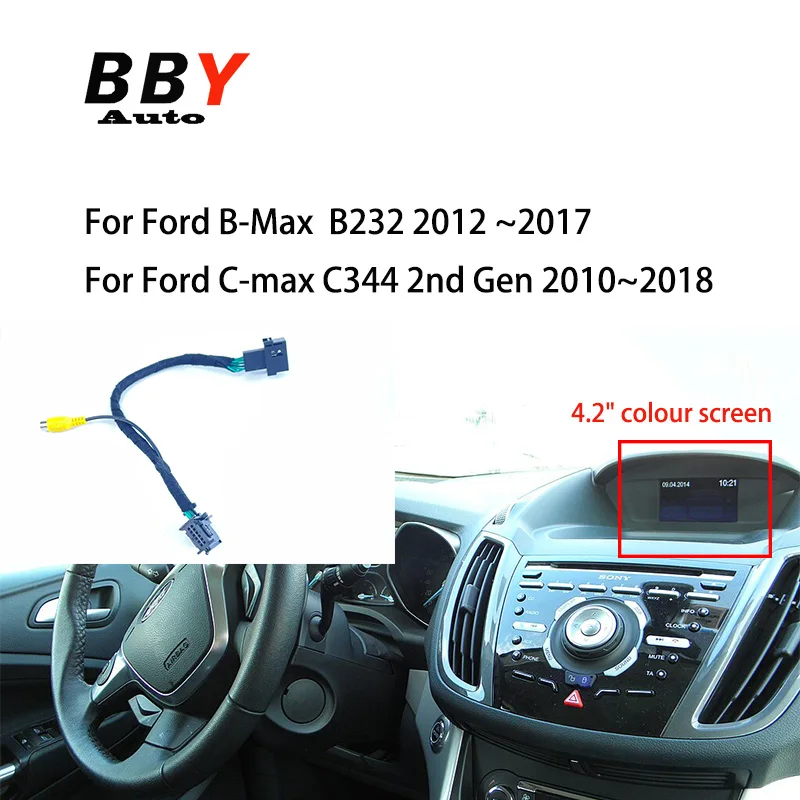 

Интерфейсный ремень для задней камеры Addon для Ford B-Max B232 2012 ~ 2017 Ford C-max C344 2010 ~ 2018 OEM Sync 1 4,3 дюймовое радио