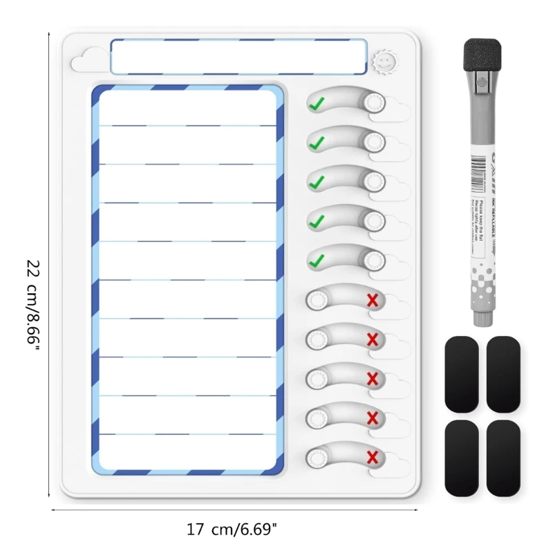 Efficient Time Management Magnetic to Do List Chore Chart Portable Reminder Board Planners for Daily Tasks and Goals