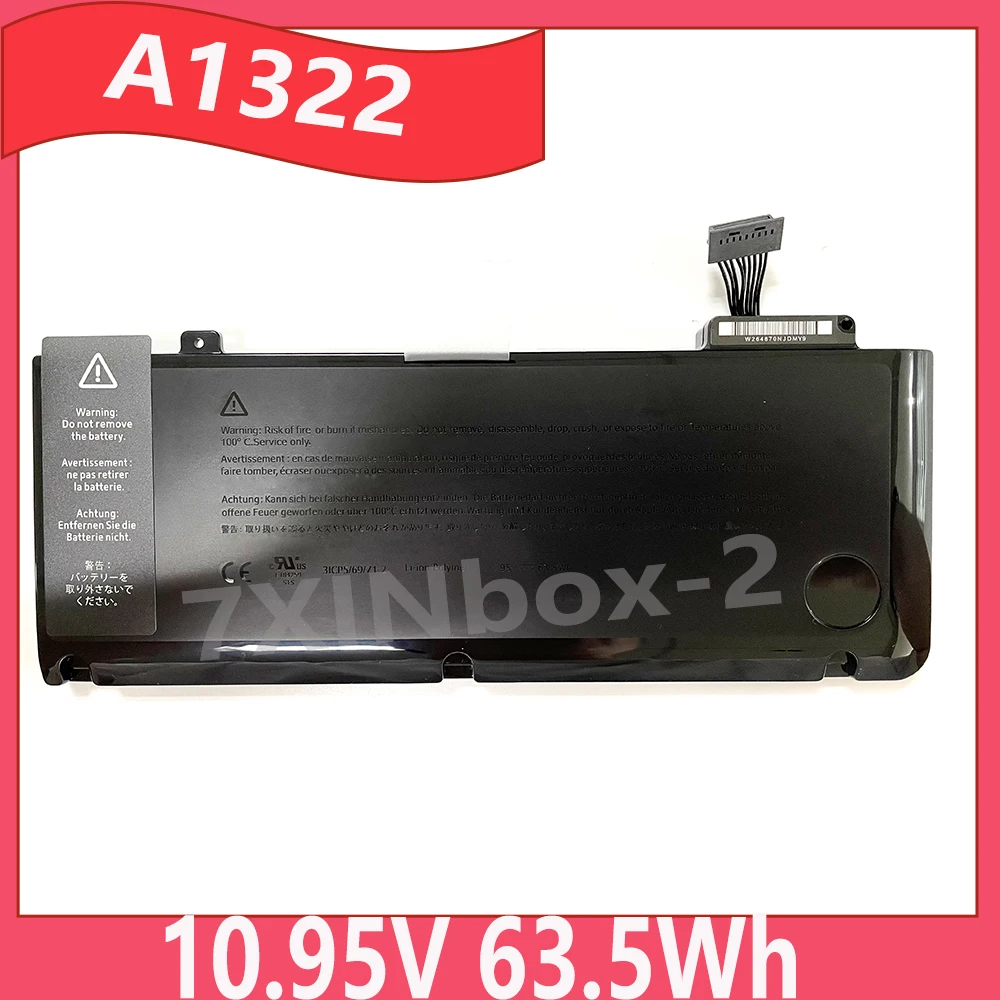 

A1322 10.95V 63.5Wh Battery For Apple MacBook Pro 13" A1278 Mid 2012 2011 2010 2009 MB990LL/A MB991LL/A MC700 MD314LL/A
