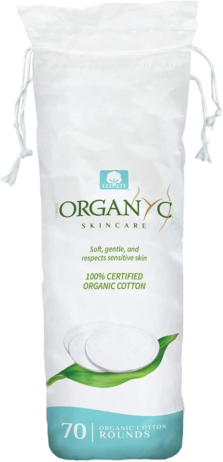 

100 Organic Cotton Rounds Biodegradable Chemical Free Sensitive Skin Daily Beauty Care 70 Count
