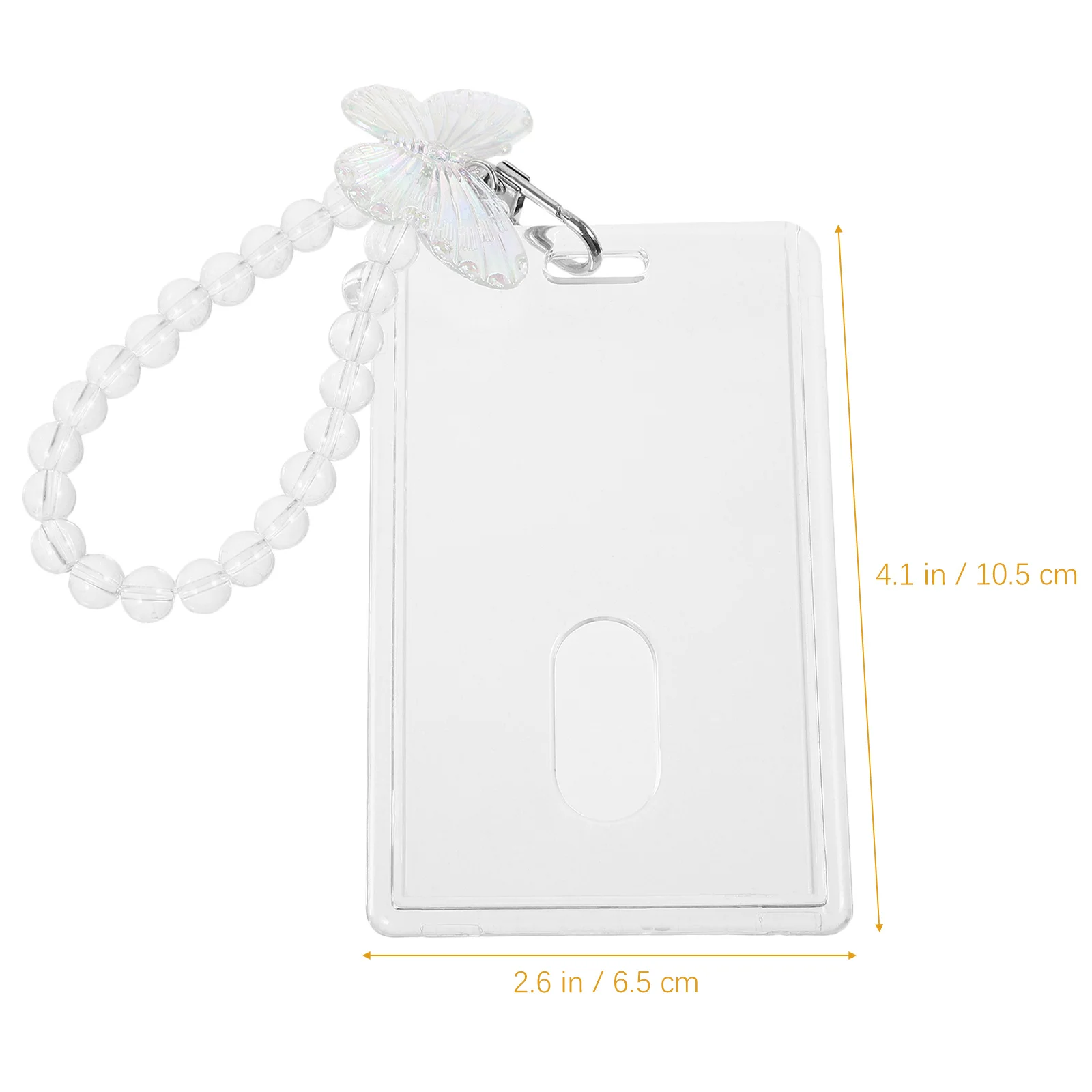 

1Set Vertical Id Badge Holder Slide Open Card Cover Clear Lightweight Name Tag Protector for Work School Credit Cards