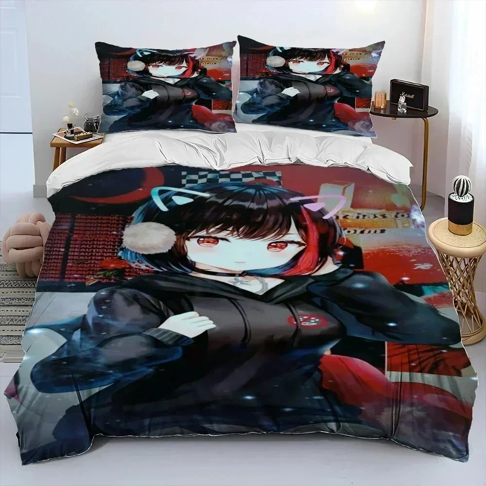 

Zero Two DARLING In The FRANXX Anime Bedding Set Printed With Pillowcase Bed Duvet Cover Soft Queen King Size Bedclothes Home