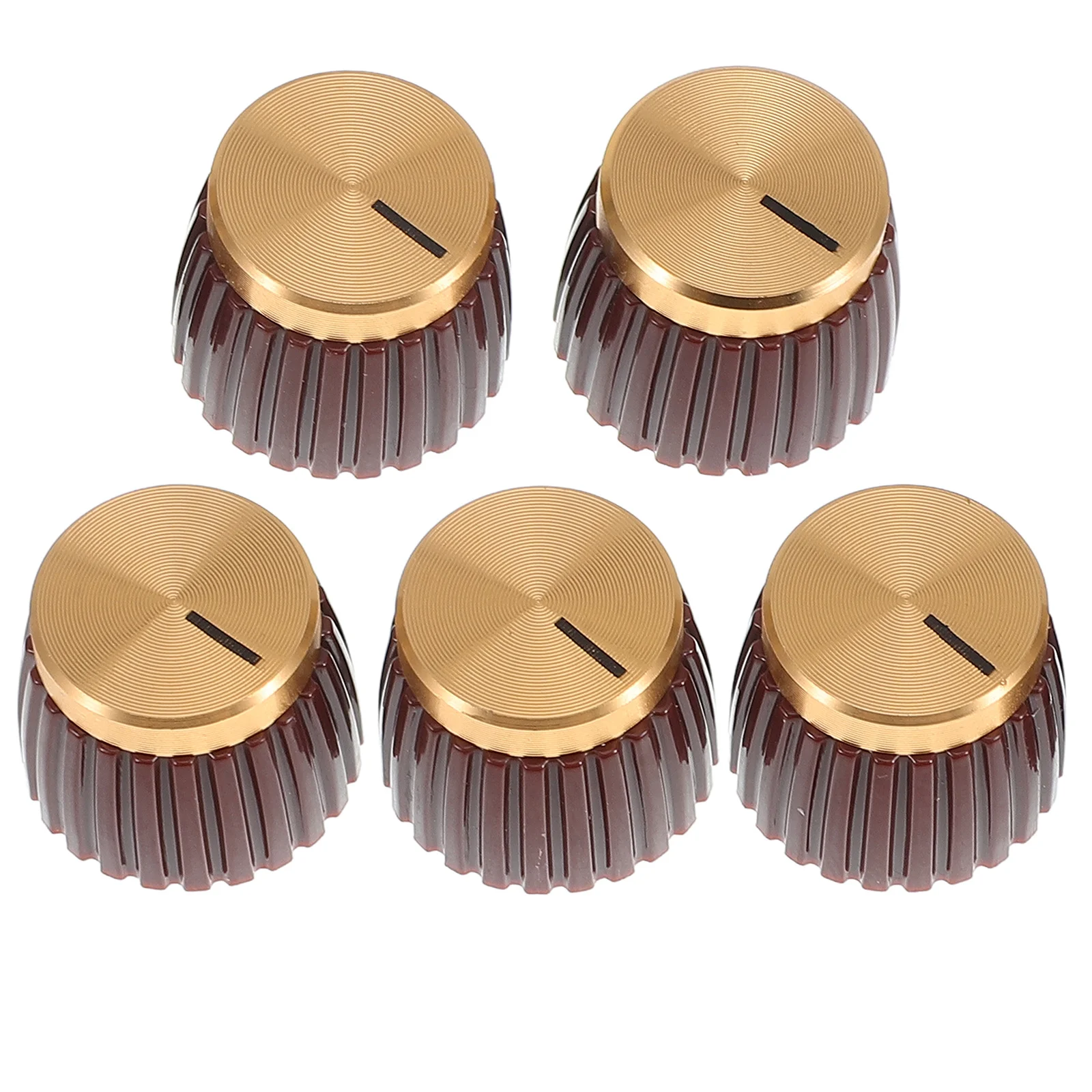 

5Pcs Stable Audio Equipment Replacement Knobs Instrument Volume Control Compact Design for Potentiometers and