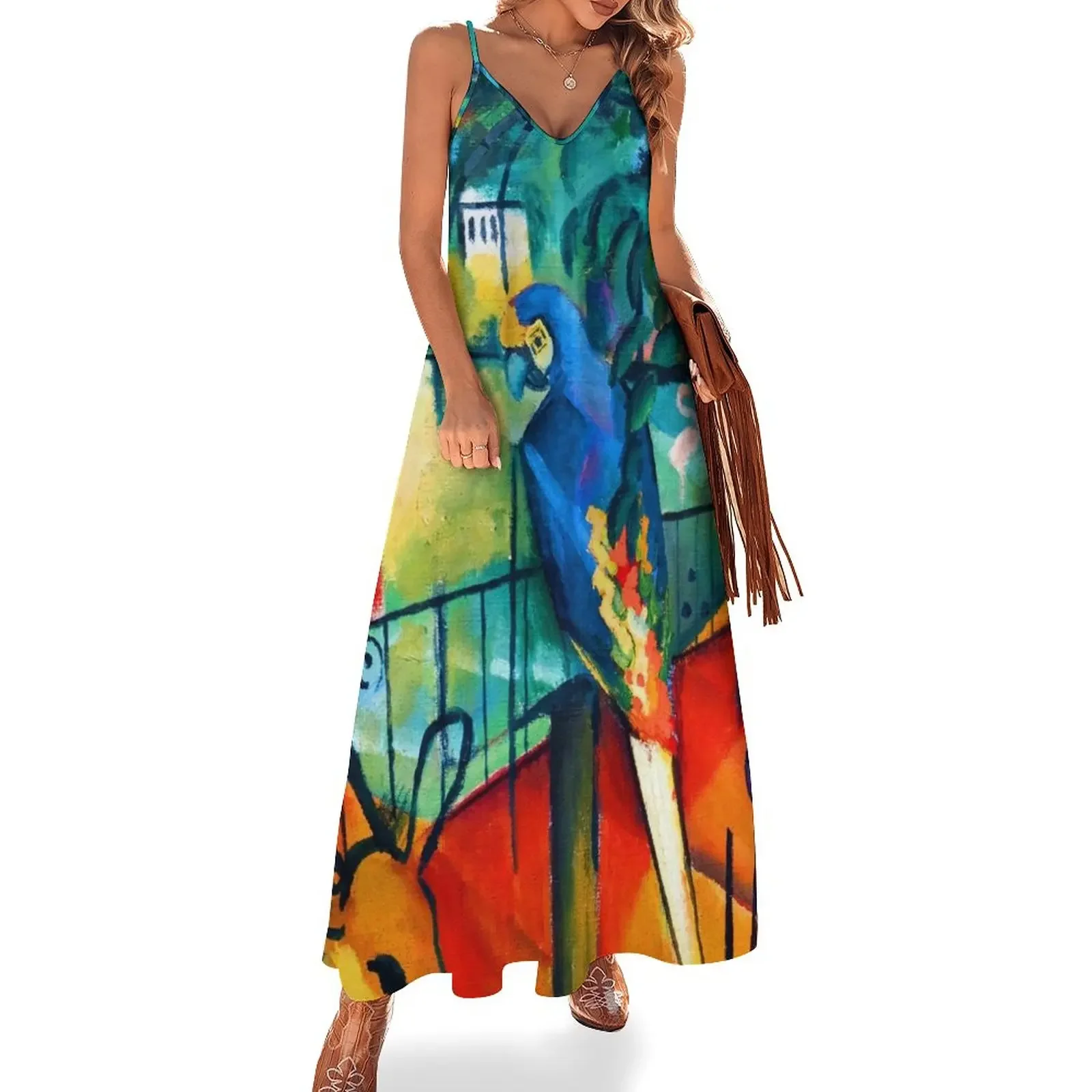 

August Macke - Zoological Garden Sleeveless Dress women's evening dresses 2025 Casual dresses